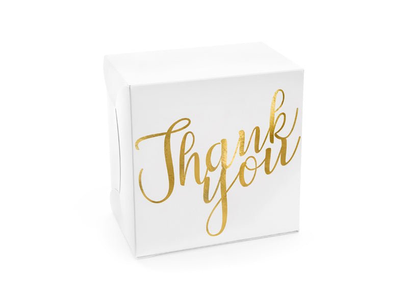 Cakedoosjes Thank You 14cm 10st van Partydeco koop je bij Partywinkel