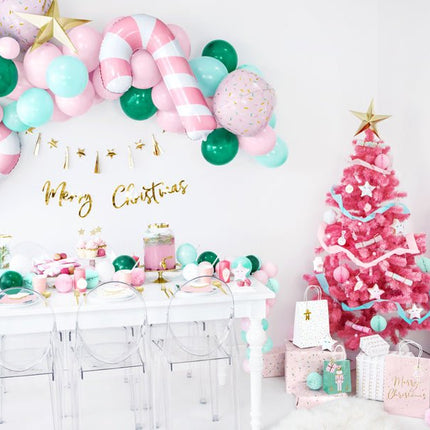 Caketopper Sterren Goud 11,5cm 6st van Partydeco koop je bij Partywinkel
