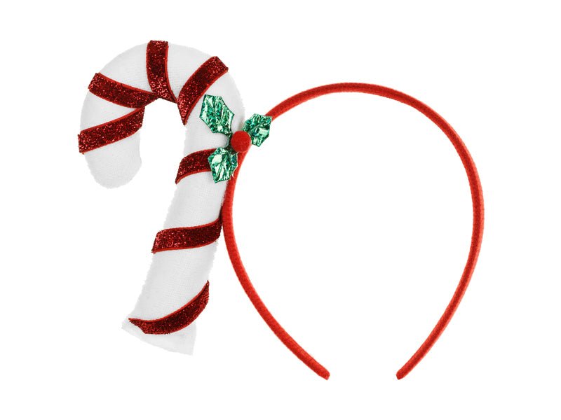 Candy Cane Headband, 18.5x15.5cm, mix van Partydeco koop je bij Partywinkel
