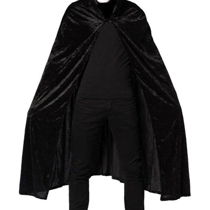 Cape Zwart Velours van Partychimp koop je bij Partywinkel