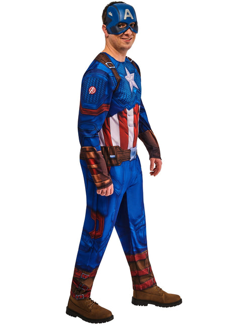 Captain America Kostuum Heren Blauw