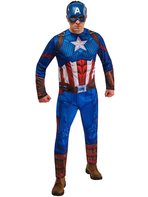 Captain America Kostuum Heren Blauw