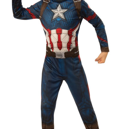 Captain America Kostuum Kind Blauw van Rubies koop je bij Partywinkel