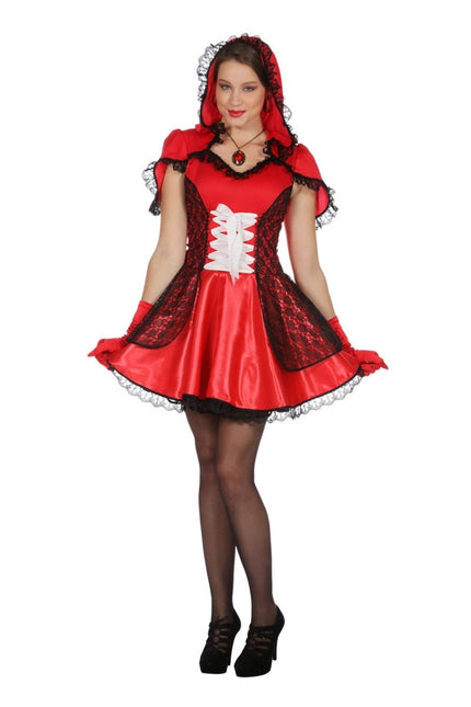 Capuchon Jurk Rood Dames Capuchon van Wilbers & Wilbers koop je bij Partywinkel