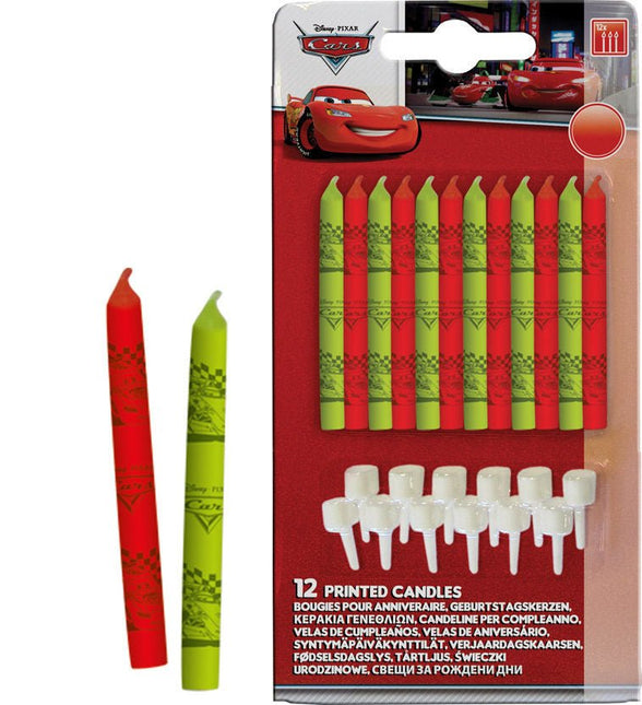 Cars Kaarsjes 24 - delig van Procos koop je bij Partywinkel