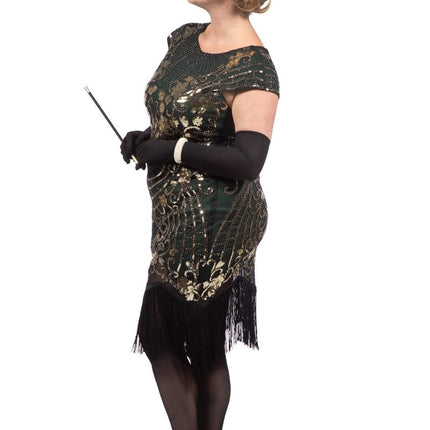 Charleston Jurk Groen 20'S van Wilbers & Wilbers koop je bij Partywinkel