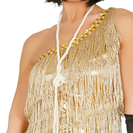 Charleston Jurk Goud Dames van Fiestas Guirca koop je bij Partywinkel