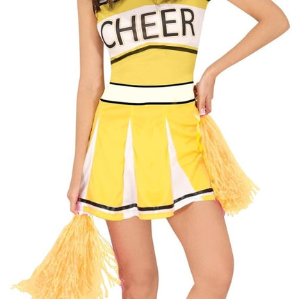 Cheerleader Jurk Geel Dames van Fiestas Guirca koop je bij Partywinkel