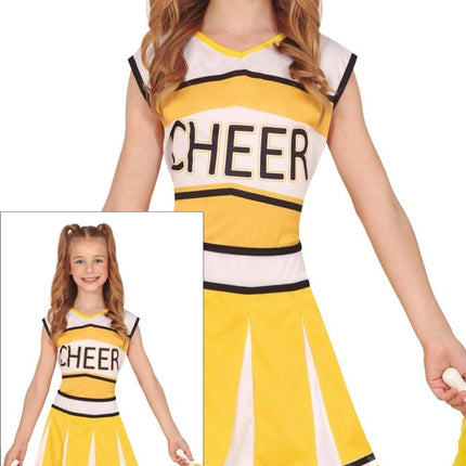 Cheerleader Jurk Geel Meisje van Fiestas Guirca koop je bij Partywinkel
