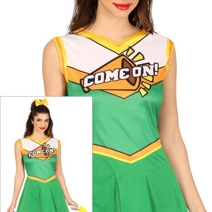 Cheerleader Jurk Groen Dames van Fiestas Guirca koop je bij Partywinkel