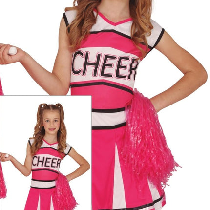 Cheerleader Jurk Roze Meisje van Fiestas Guirca koop je bij Partywinkel