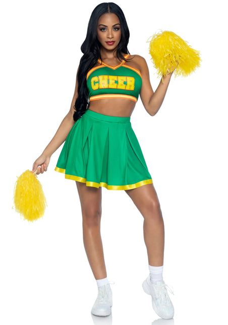 Cheerleader Pak Groen Dames Leg Avenue van Leg Avenue koop je bij Partywinkel