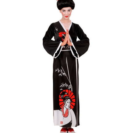 Chinees Jurk Zwart Dames van Widmann koop je bij Partywinkel