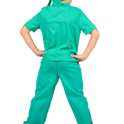 Chirurg Kostuum Groen Kind 4 delig van Wilbers & Wilbers koop je bij Partywinkel