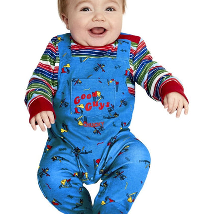 Chucky Baby Costume, Blue & Red van Smiffys koop je bij Partywinkel