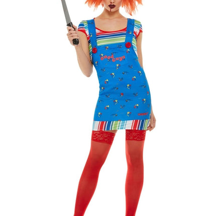 Chucky Costume, Blue Dames van Smiffys koop je bij Partywinkel