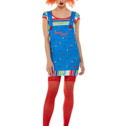 Chucky Costume, Blue Dames van Smiffys koop je bij Partywinkel