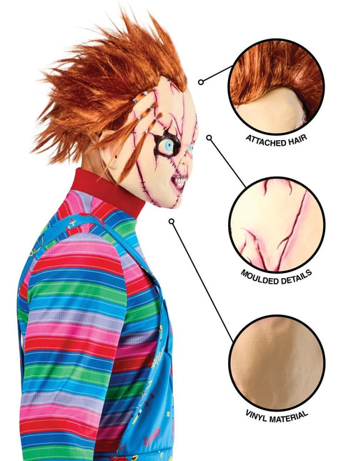 Chucky masker gehecht van Rubies koop je bij Partywinkel