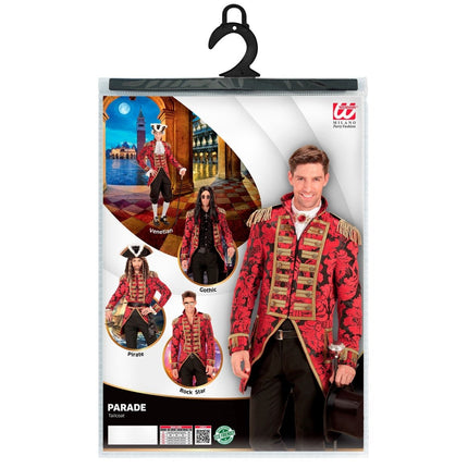 Circus Jas Rood Goud Heren van Widmann koop je bij Partywinkel