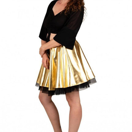 Cirkelrok Metallic Goud van PartyXplosion koop je bij Partywinkel