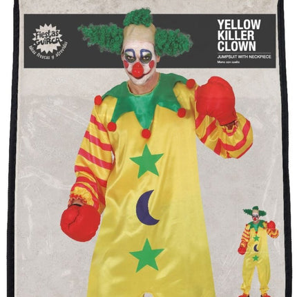 Clown Halloween Kostuum Heren Geel L van Fiestas Guirca koop je bij Partywinkel