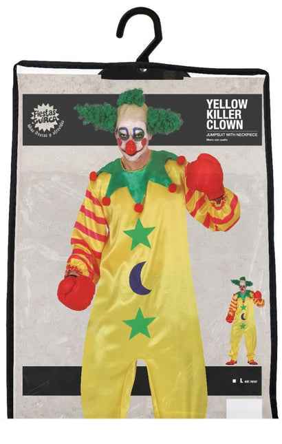Clown Halloween Kostuum Heren Geel L van Fiestas Guirca koop je bij Partywinkel