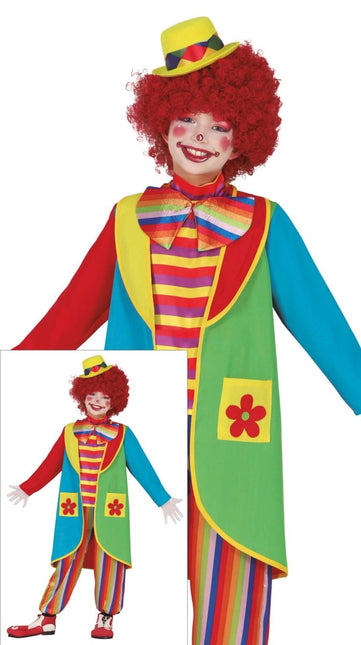 Clownspak Gekleurd Kind van Fiestas Guirca koop je bij Partywinkel