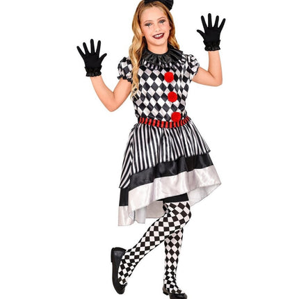 Clownspak Zwart Wit Meisje van Widmann koop je bij Partywinkel