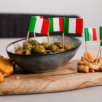 Cocktailprikkers Italie 8cm 50st van WeFiesta koop je bij Partywinkel