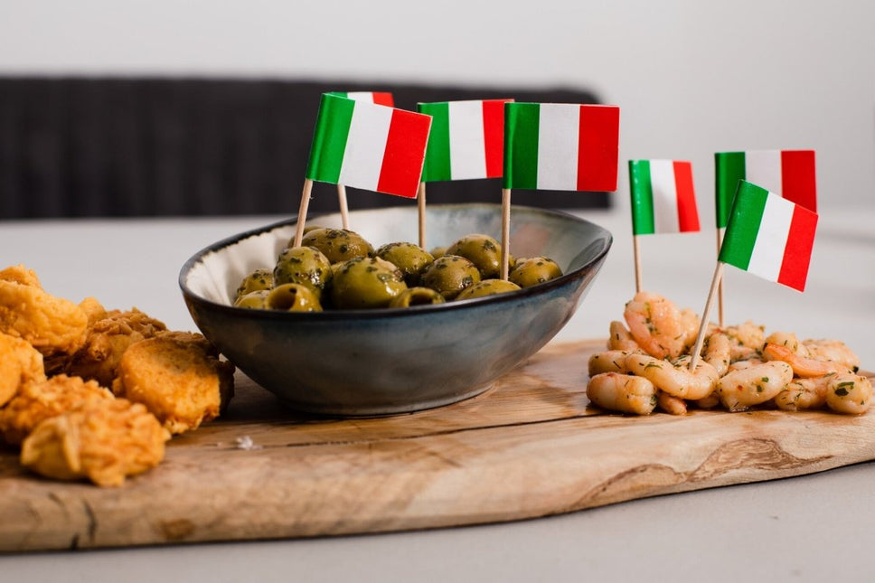 Cocktailprikkers Italie 8cm 50st van WeFiesta koop je bij Partywinkel