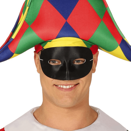 Columbina Masker Zwart van Fiestas Guirca koop je bij Partywinkel