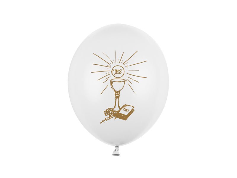 Communie Ballonnen 27cm 6st van Partydeco koop je bij Partywinkel