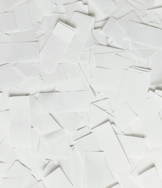 Confetti kanon 40 cm - Wit papier van Paper Dreams koop je bij Partywinkel