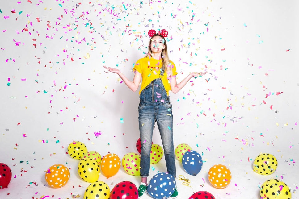 Confetti Kanon Gekleurd Papier 20 cm van Partydeco koop je bij Partywinkel