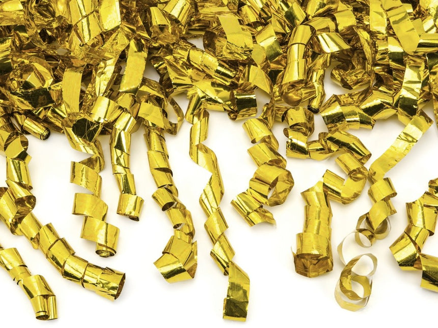 Confetti Kanon Serpentine Goud 60cm van Partydeco koop je bij Partywinkel