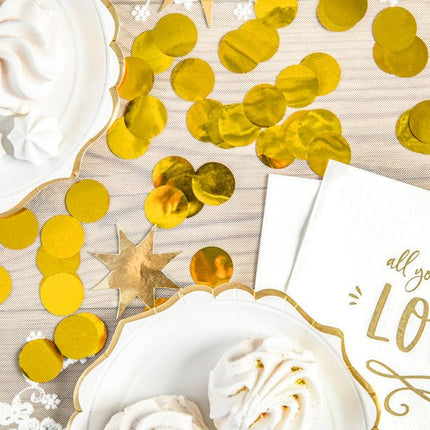 Confetti Rond Goud van Partydeco koop je bij Partywinkel