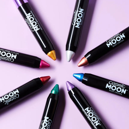 Cosmic Moon Metallic Body Crayons Silver 3.2g van Moon Creations koop je bij Partywinkel
