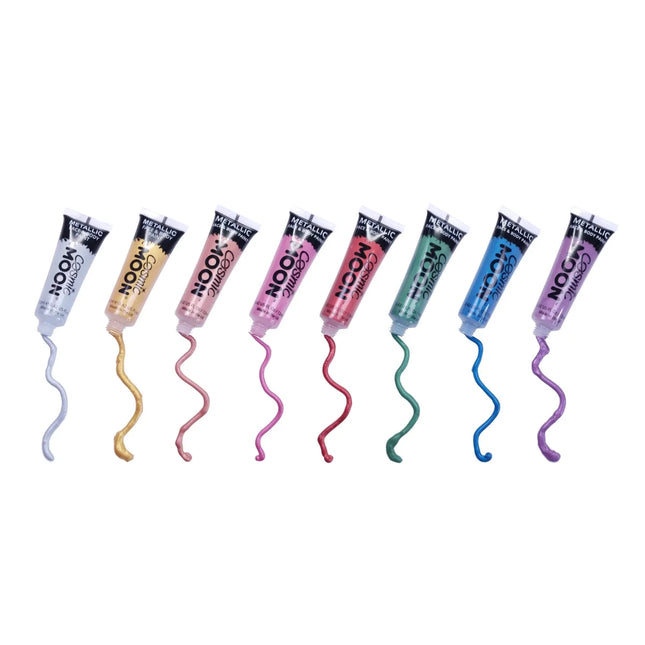 Cosmic Moon Metallic Face Paint Purple 12ml van Moon Creations koop je bij Partywinkel