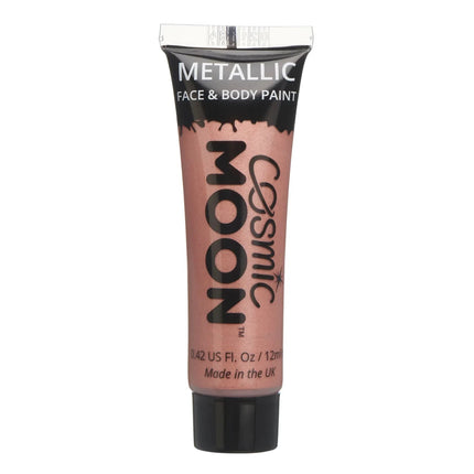 Cosmic Moon Metallic Face Paint Rose Gold 12ml van Moon Creations koop je bij Partywinkel
