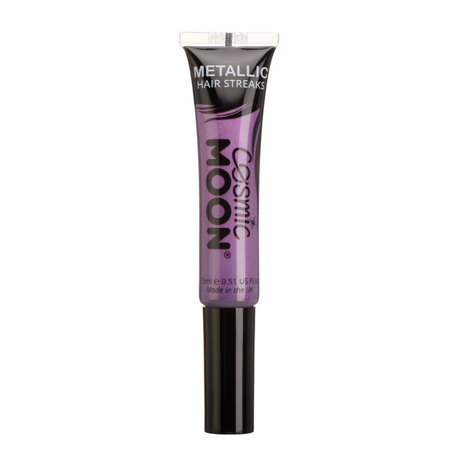 Cosmic Moon Metallic Hair Streaks Purple 15ml van Moon Creations koop je bij Partywinkel