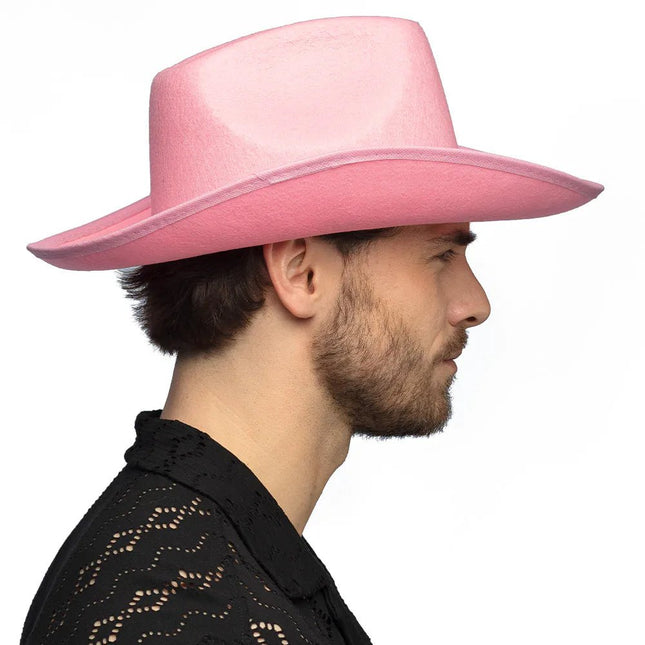 Cowboy Hoed Roze van Boland koop je bij Partywinkel