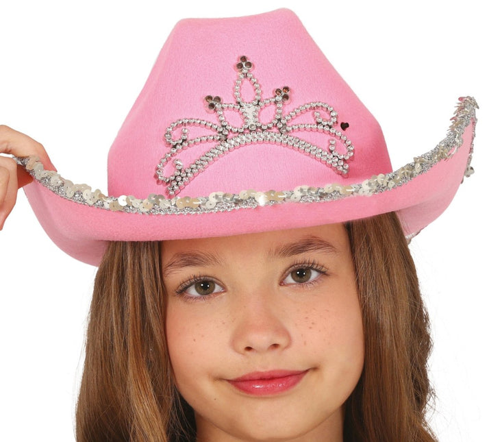 Cowboy Hoed Roze Kind van Fiestas Guirca koop je bij Partywinkel
