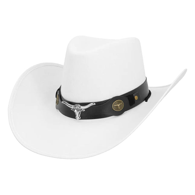 Cowboy Hoed Wit Wyatt van Boland koop je bij Partywinkel