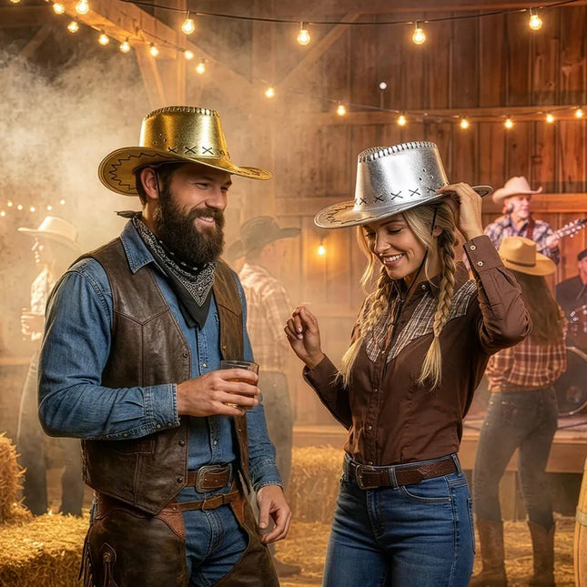 Cowboy Hoed Zilver Savanne van Boland koop je bij Partywinkel