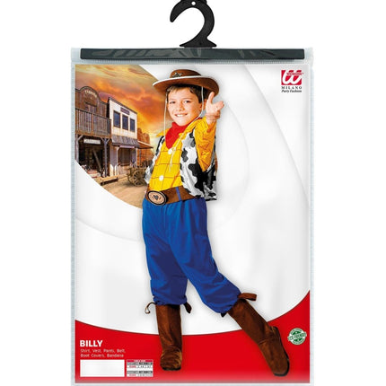 Cowboy Kostuum Blauw Geel Jongen van Widmann koop je bij Partywinkel