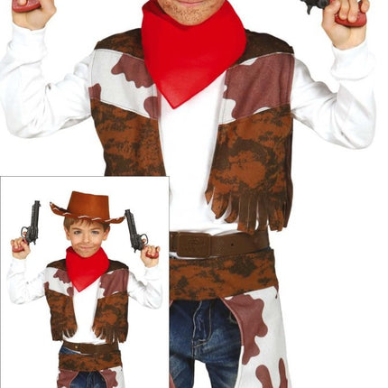Cowboy Kostuum Kind Bruin van Fiestas Guirca koop je bij Partywinkel