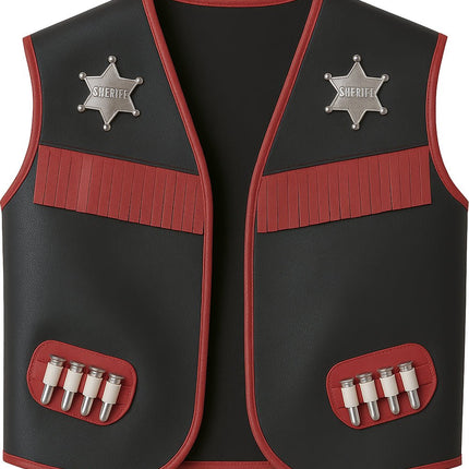 Cowboy Vest Jongen Kunstleer van Fiestas Guirca koop je bij Partywinkel