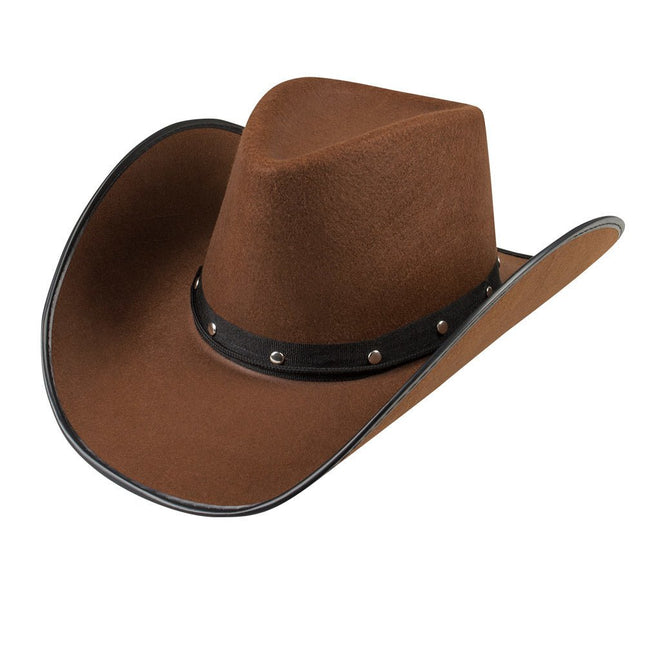 Cowboyhoed Bruin 45cm van Boland koop je bij Partywinkel
