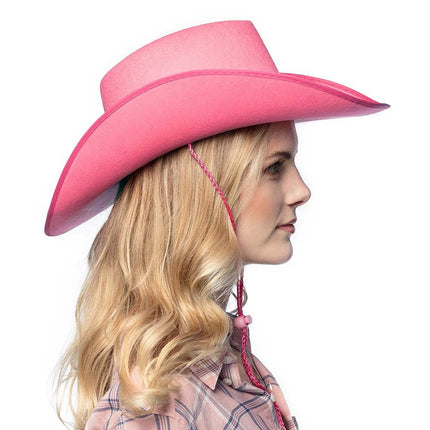 Cowboyhoed Roze van Boland koop je bij Partywinkel