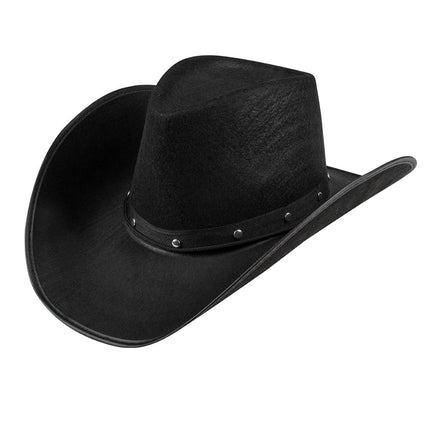 Cowboyhoed Zwart 45cm van Boland koop je bij Partywinkel